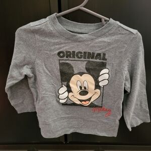 Old Navy toddler boys Mickey long sleeve T-shirt size 18-24 months